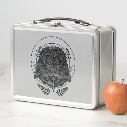 Lion Head Metall Brotdose (Beispiel)