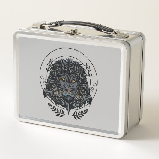 Lion Head Metall Brotdose (Vorderseite)