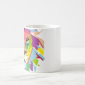 Lion Head | Moderne Kunst Kaffeetasse (Mittel)