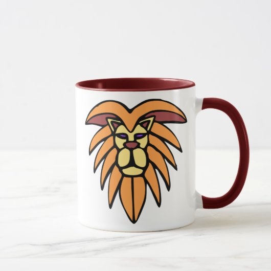 Lion Head Necktie Tasse (Rechts)