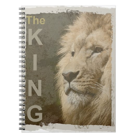 Lion Head of the King Pop Art Picture Template Notizblock (Vorderseite)