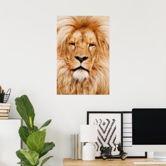 Lion Head Poster (Heimbüro)
