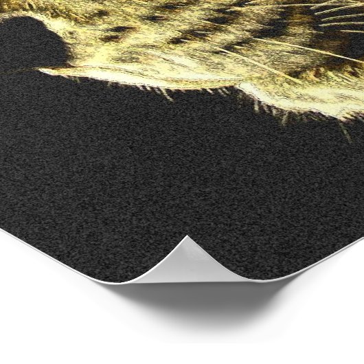 Lion Head Poster (Ecke)