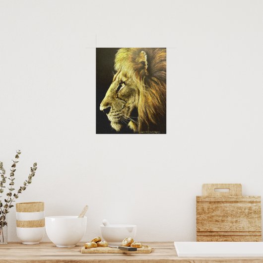 Lion Head Poster (Küche)