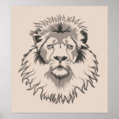Lion Head Poster (Vorne)