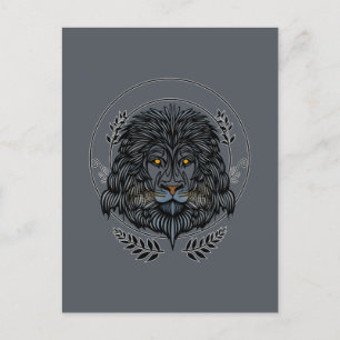 Lion Head Postkarte