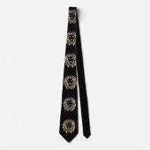 Lion Head Print Necktie Krawatte (Vorderseite)
