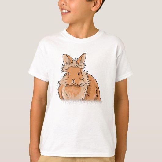 Lion Head Rabbit Gift T-Shirt (Vorderseite)