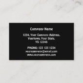 Lion Head Red Visitenkarte schwarz (Rückseite)