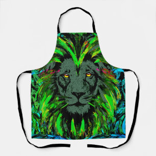 Lion Head Schürze Green Lion Schürze