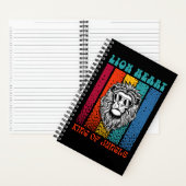 Lion Heart Retro Art Design Notebook Notizblock (Innen)