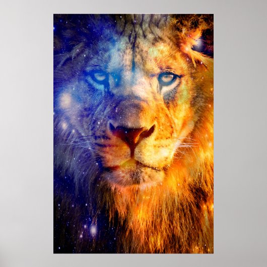 Lion Heavens Leinwand Poster (Vorne)