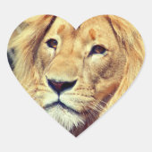 Lion Herz-Aufkleber (Vorderseite)