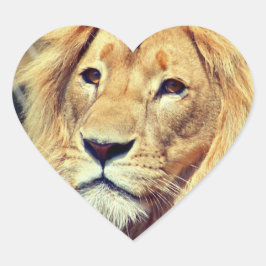 Lion Herz-Aufkleber
