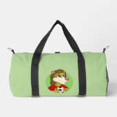 Lion holding a soccer ball cartoon duffle bag (Vorderseite)
