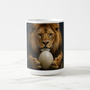 Lion Holding Egg Kaffeetasse