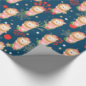 Lion Holidays Anpassen Geschenkpapier (Ecke)