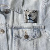 Lion hört meinem Herzschlag Afrika zu Button (Beispiel)