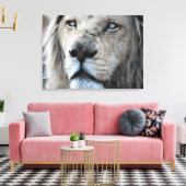Lion hört meinem Herzschlag Afrika zu Leinwanddruck (Insitu (Wohnzimmer))