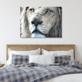 Lion hört meinem Herzschlag Afrika zu Leinwanddruck (Insitu (Schlafzimmer))
