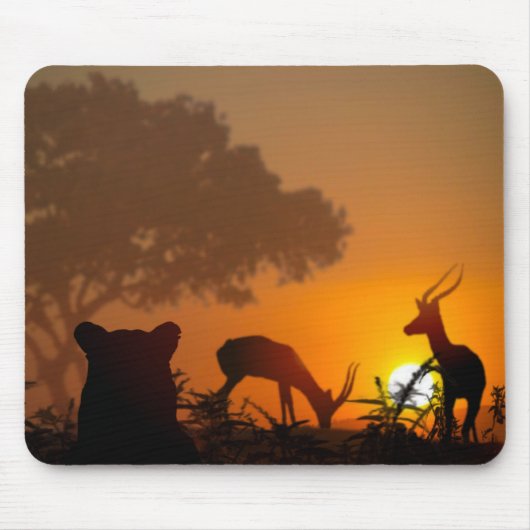 Lion Hunt Mousepad (Vorne)
