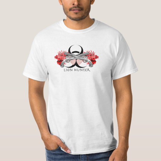 Lion Hunter Biogefährdung T-Shirt (Vorderseite)