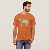 Lion icon animal predator brown family T-Shirt (Vorne ganz)