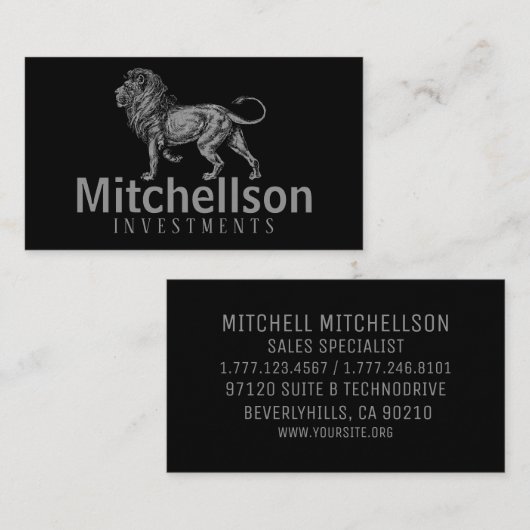 Lion II Visitenkarte (Vorne/Hinten)