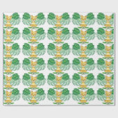 Lion Illustration Safari modern Geschenkpapier (Flach)