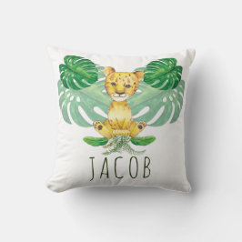 Lion Illustration Safari modern Personalisiert Kissen