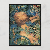 Lion in Forest von William Morris,