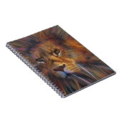 Lion in the Gallery Spiral Notebook Notizblock (Rechte Seite)