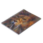 Lion in the Gallery Spiral Notebook Notizblock (Linke Seite)