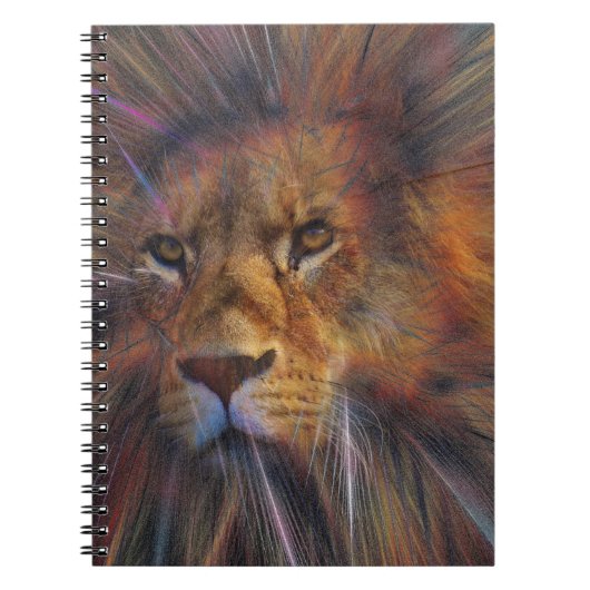 Lion in the Gallery Spiral Notebook Notizblock (Vorderseite)