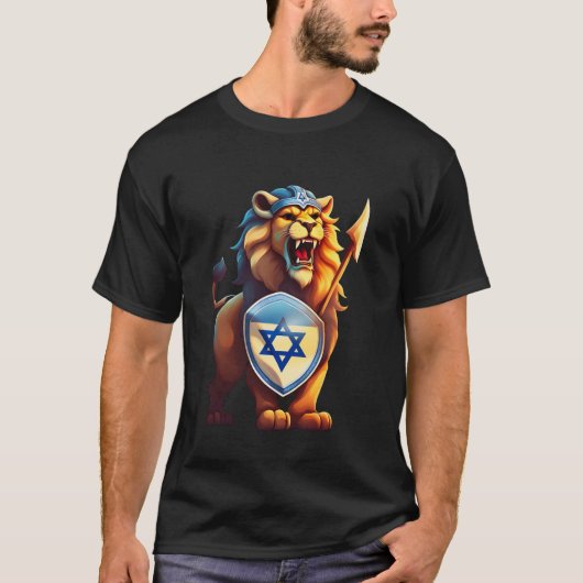 Lion Israel Viking T-Shirt (Vorderseite)