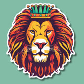 Lion ist King Waterproof Aufkleber