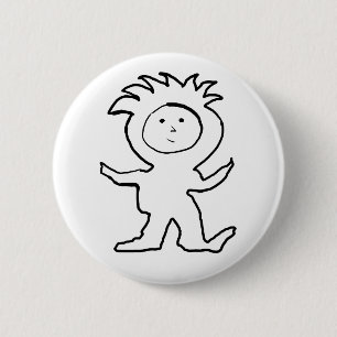 Lion Jammies Kid Button