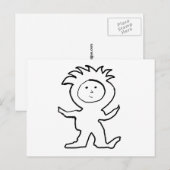 Lion Jammies Kid Postkarte (Vorne/Hinten)