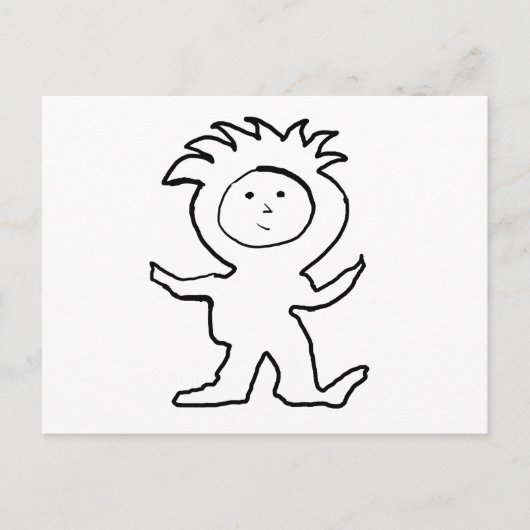 Lion Jammies Kid Postkarte (Vorderseite)