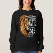 Lion Judah Christlich Religious Scripture Graphic Sweatshirt (Vorderseite)