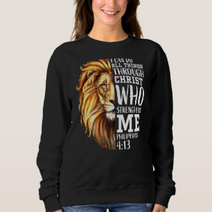 Lion Judah Christlich Religious Scripture Graphic Sweatshirt