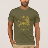 Lion Judah Haile Selassie I Jah Rastafari HIM T-Shirt (Vorderseite)