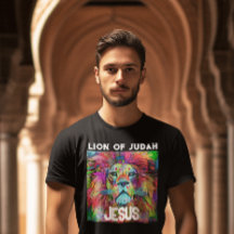 LION JUDAH JESUS CHRISTLICHE T - SHIRT