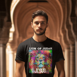 LION JUDAH JESUS CHRISTLICHE T - SHIRT