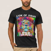 LION JUDAH JESUS CHRISTLICHE T - SHIRT (Vorderseite)