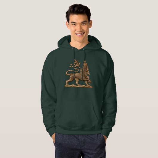 Lion Judah Tripe Jah Rastafari Reggae Rasta Roots Hoodie (Vorne ganz)