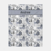 Lion Jungle King Fleece Blanket (Vorderseite)