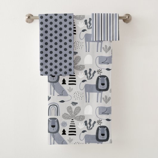Lion Jungle King Handtuch Badhandtuch Set (Insitu)