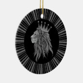 Lion - Jungle King Keramikornament (Rechts)