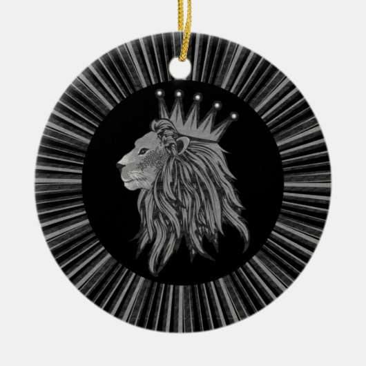 Lion - Jungle King Keramikornament (Vorne)